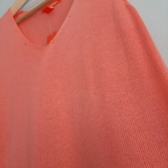 JOE FRESH - New Fine Knit Tank Sleeveless V-Neck Top Shell Pink Sz S - Picture 5 of 10